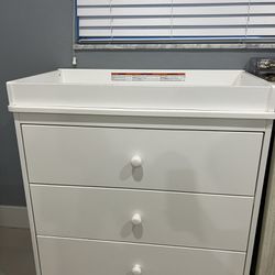 White Dresser/ Changing Table 