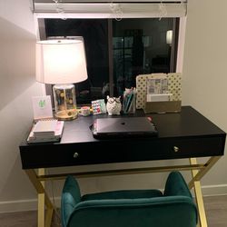 Black & gold desk 