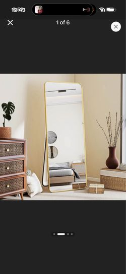 Full Body Gold Mirror