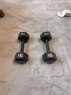 15 pound dumbbells