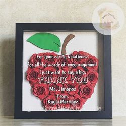 Teacher Appreciation Shadow Box