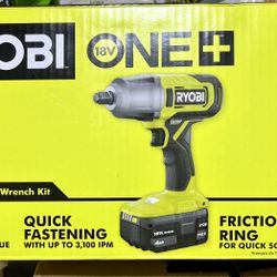 Ryobi ONE+ 18V 1/2" Impact Wrench Kit 