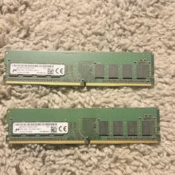 16GB DDR4 2400MHz RAM Micron Desktop Memory – Tested Working