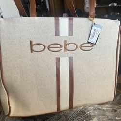 Brand New Large Bebe Tote Bag Caramel 