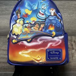 New with Tags Loungefly Aladdin Backpack 