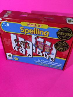 Match it. Spelling puzzle set.
