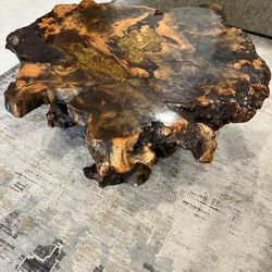 Vintage Coffee Table - Original Redwood Burl
