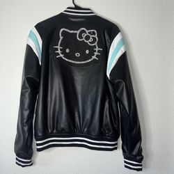 Hello Kitty X Forever 21 Faux Leather Jacket Men Size L