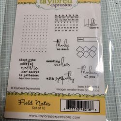 Taylored Expressions  Field Notes Stamp Set