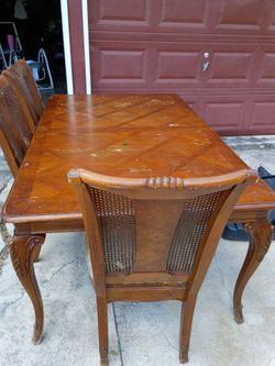 Solid wood table