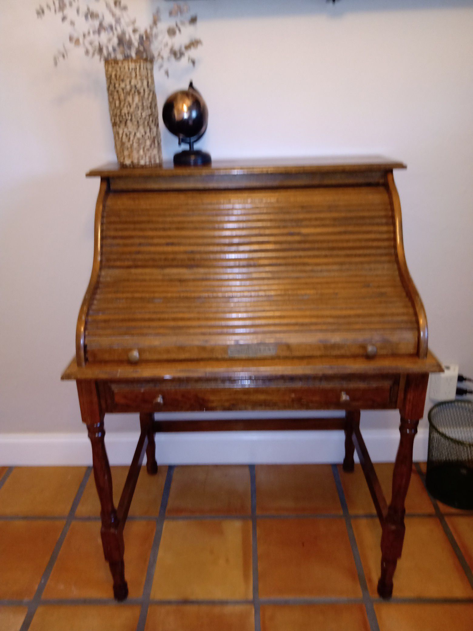 Bradford Oak Vintage Wood Desk