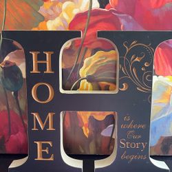 Home Is Where Our Story Begins Wall Decor 3D