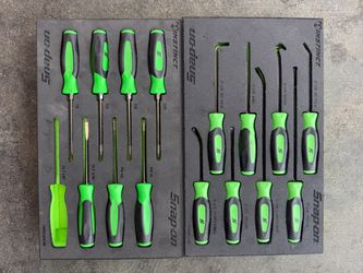 16 pc Instinct® Soft Grip Mini-Tip Combination Screwdriver, TORX®, Picks and Seal Removers Set with PRO-FI™ Organization (Green)
