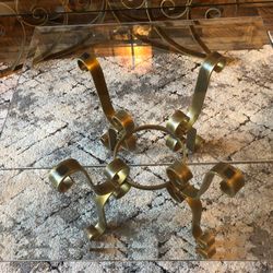 Vintage Metal/Glass End Tables