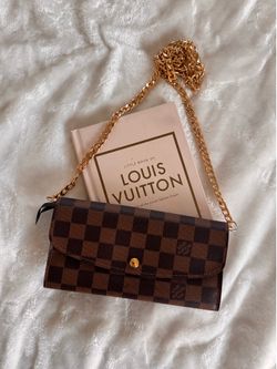Authentic Louis Vuitton Portefeuille Emilie Damier Wallet Crossbody Bag