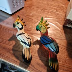 Parrot Or Macaw Wood Figures