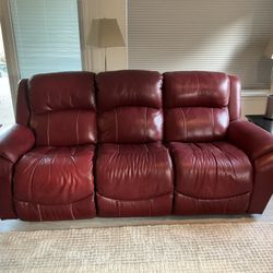 Lazyboy Leather Power Recliner Couch