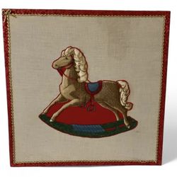 Vintage Old-Fashioned Rocking Horse Wall Art