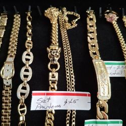 Set Panther LAMINATED Gold 14k