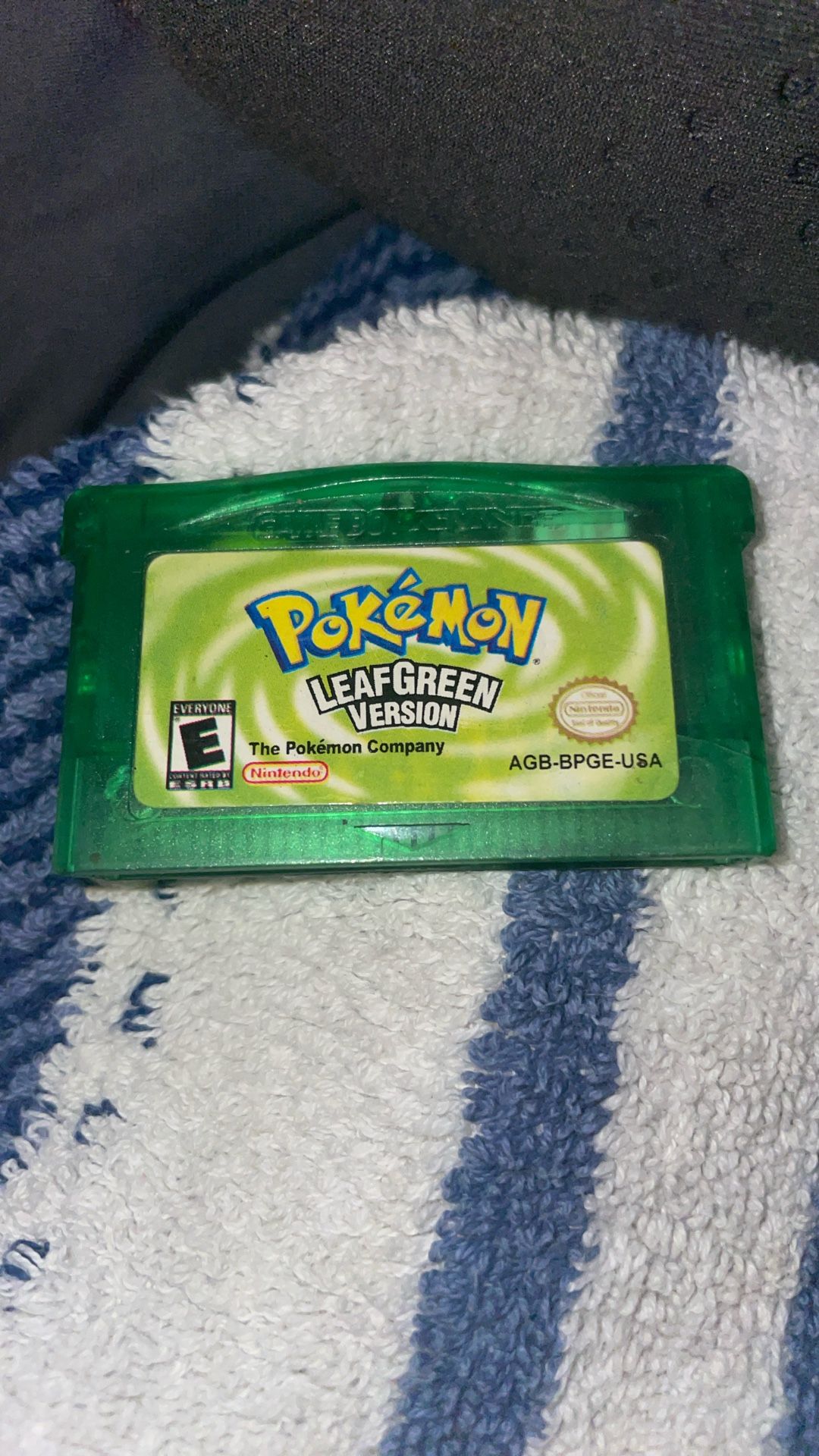 Pokemon Leaf Green GBA Cartridge