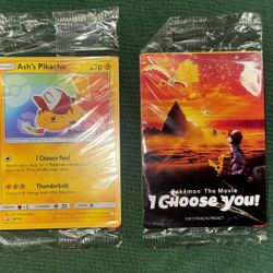 Pokémon The Movie I Choose You Ashes Pikachu Promo Card Sealed SM108 & 3 Card Pack 2017