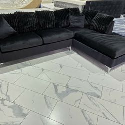 Sectional Velvet Black 🖤