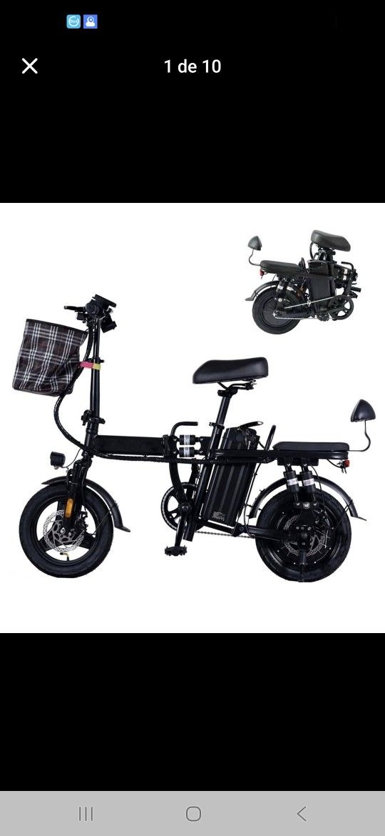 New. Bike. Electrico. 25mh. Con. Alarma. Y. Control Remote