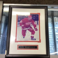 Luv Robitaille Matted And Framed Autographed Picture 