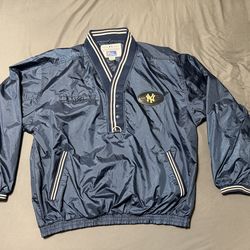 Vintage New York Yankees Pro Player Windbreaker Jacket Size Large