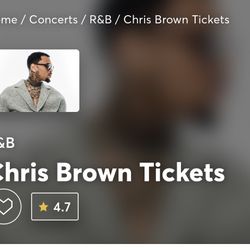 Chris Brown Tickets 