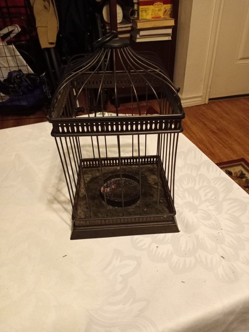 Vintage Metal Bird Cage