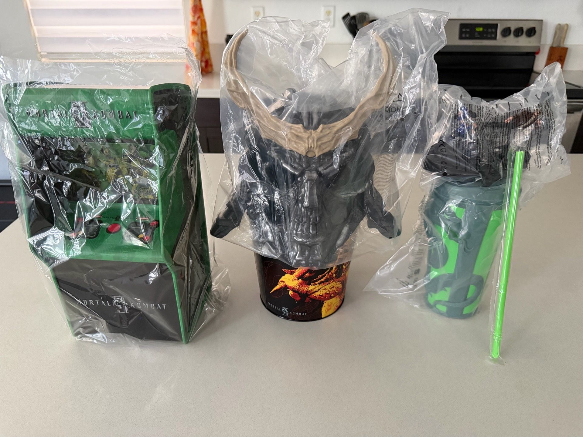 Mortal combat popcorn buckets and cup limited