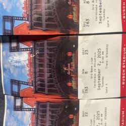 Three Third Base Lodge Cardinals Tickets For Sept 2