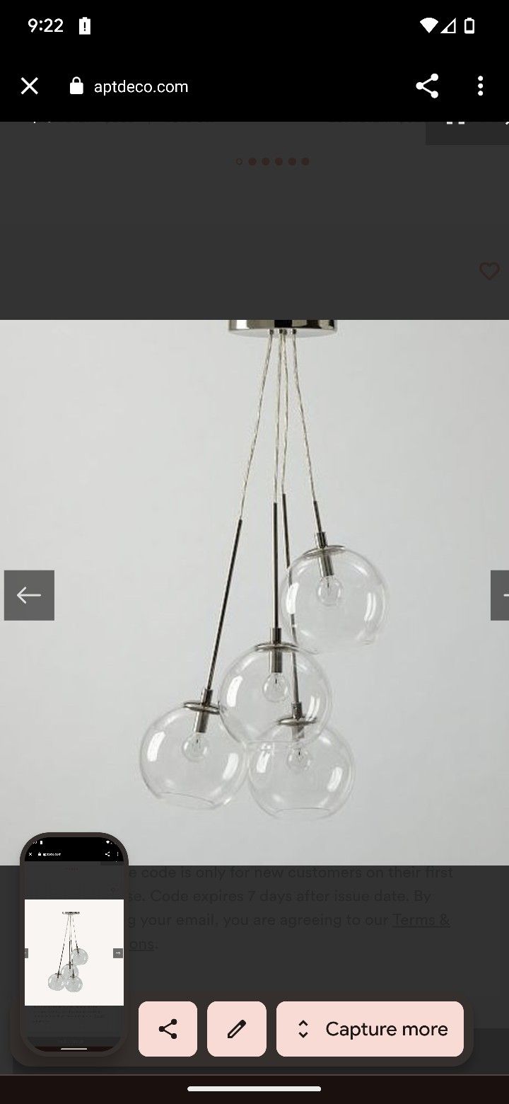 West Elm cluster globe pendant light