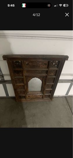 Antique Moroccan mirror very heavy well made Wide 30” High 36” Deep 2’5” Thank you