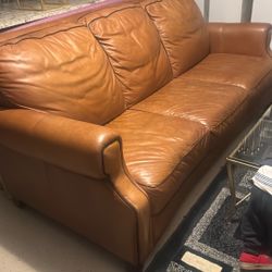 Real leather sofa