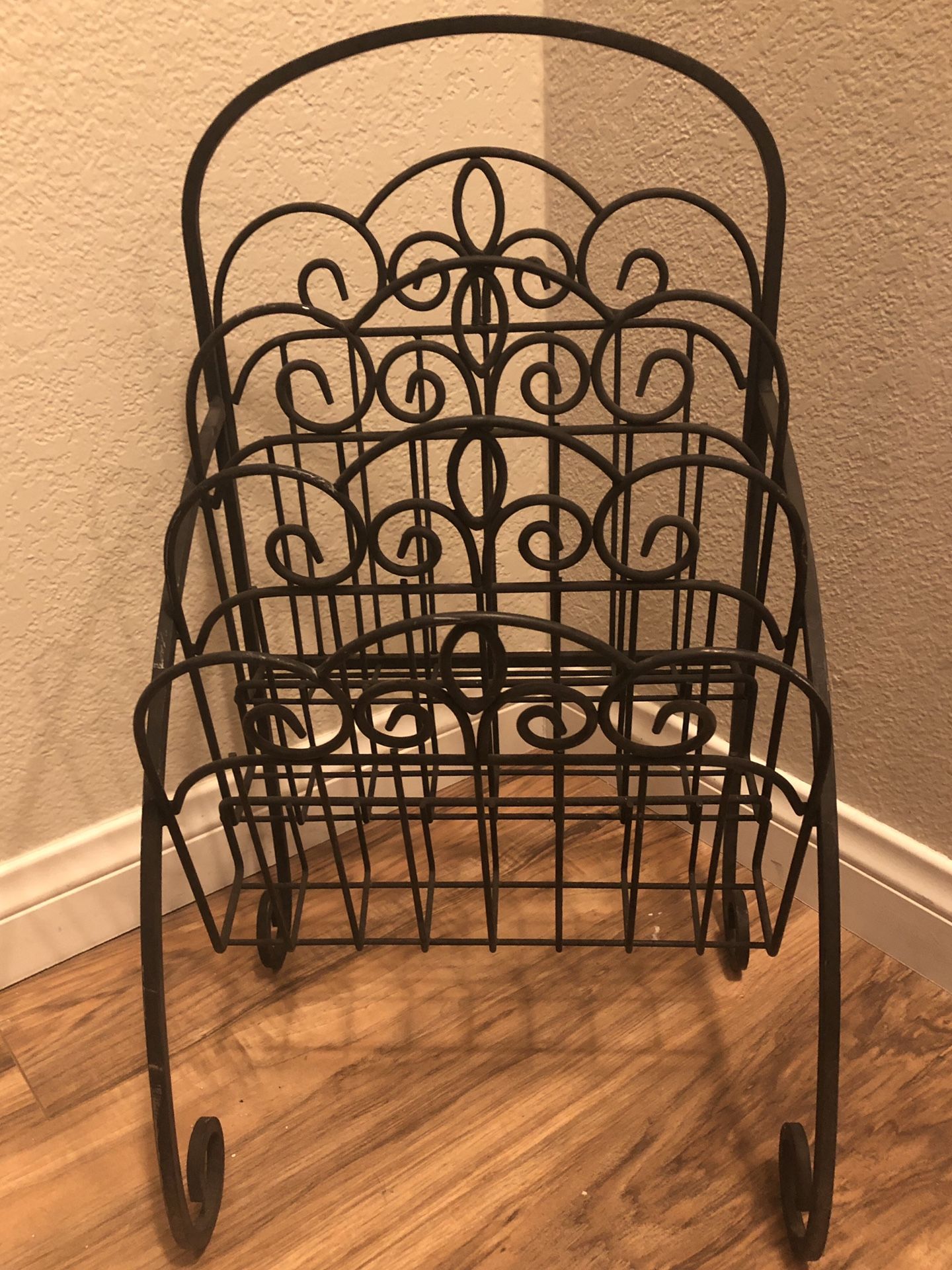 Wrought Iron Magazine Holder