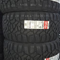(4) 33x12.50r22 SUMMIT A/T Tires 33 12.5 22 Inch 12-ply F Rated R/T RT AT
