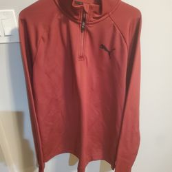 Red Sweater Puma Size Large