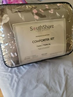 SouthShore Fine Linens Premium Collection Comforter Set in Twin/Twin XL sizeSecret Meadow Olive Brown