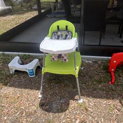 4 in 1 eat and grow convertible high top chair 
