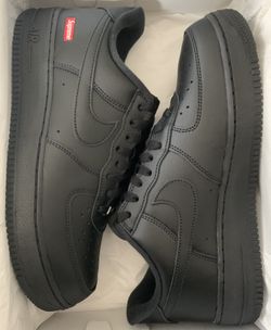 Supreme x Nike Air Force 1 Low  Black Size 9.5 