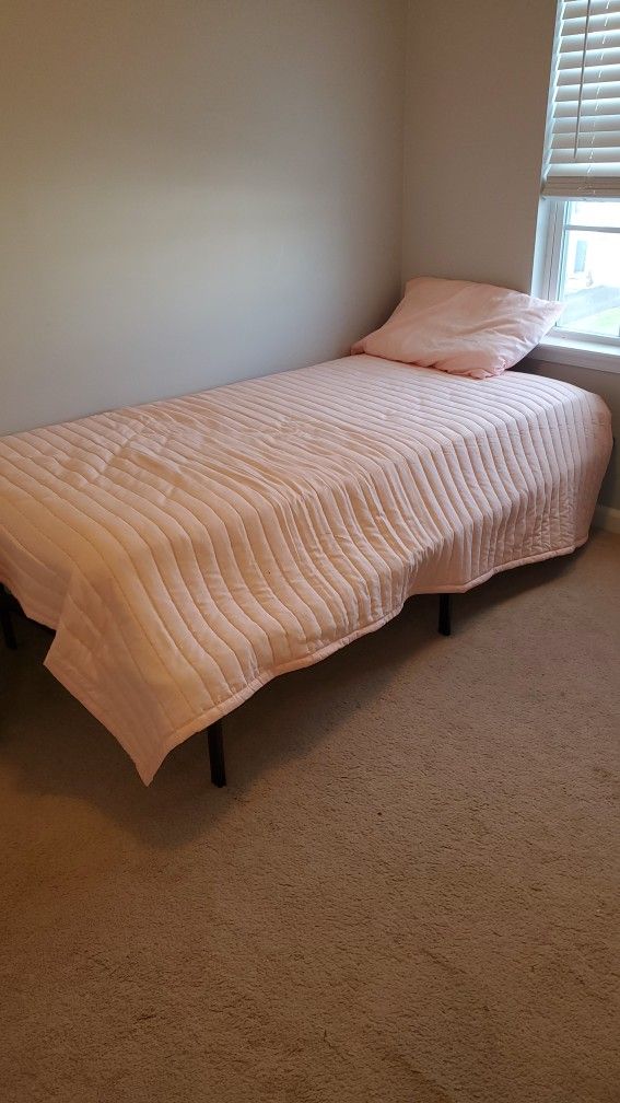 Twin Bed With Base Like New 