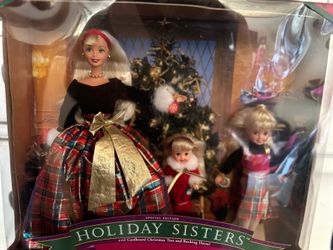 Holiday Sister Barbie set