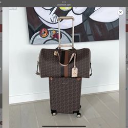 MICHAEL KORS TRAVEL SET Empire Signature Logo Suitcase and Weekender