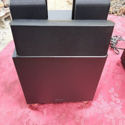 PIONEER 5.1 WIRED SPEAKERS BUNDLE WITH SUBWOOFER $100 FINAL PRICE 