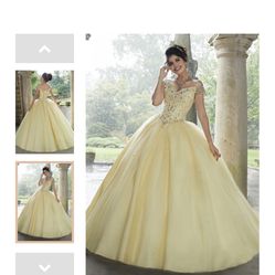 Crystal Beaded Embroidery Tulle Quinceañera Dress STYLE #60105