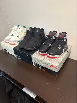 Jordan 4 Clearance Sale - Black Cat, Pine Green SB, Bred Reimagined (READ DESC FOR PRICES)