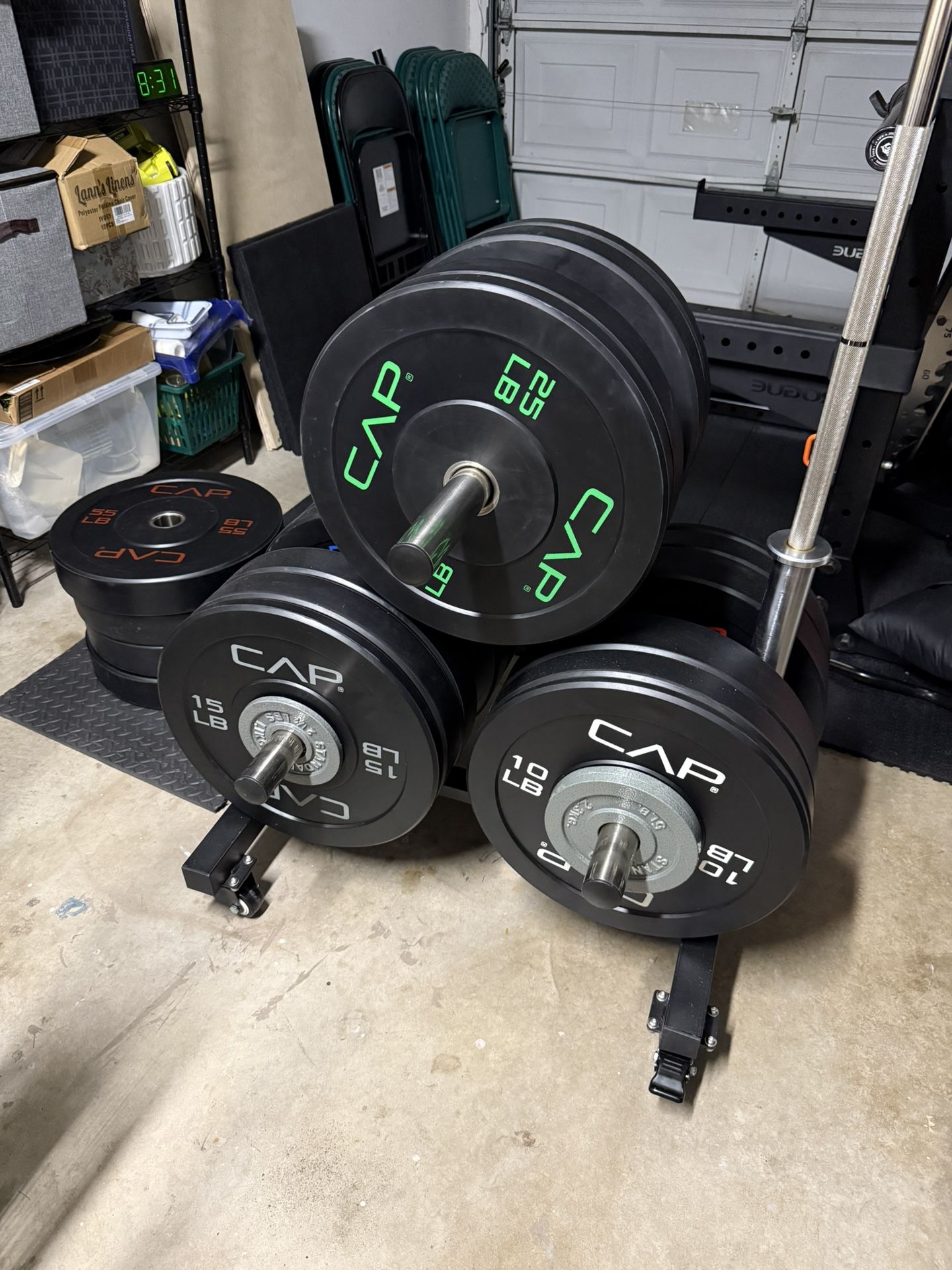 795lb Weight Set with Olympic Power Bar
