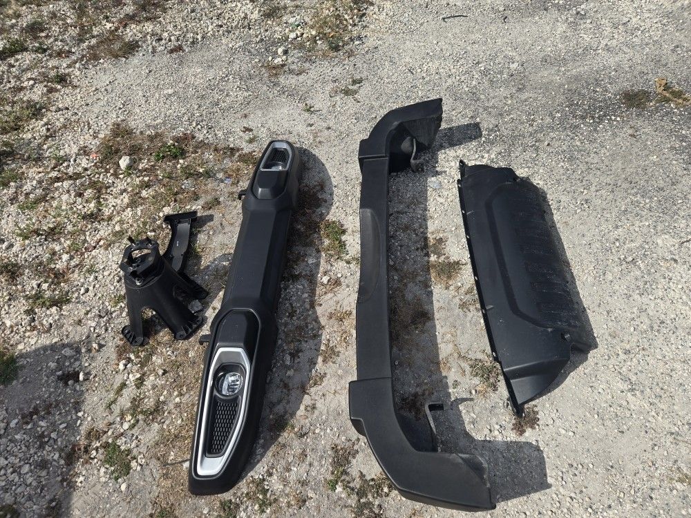 Jeep Jk Front Bumper, Rear Bumper, Tire Holder And Hitch